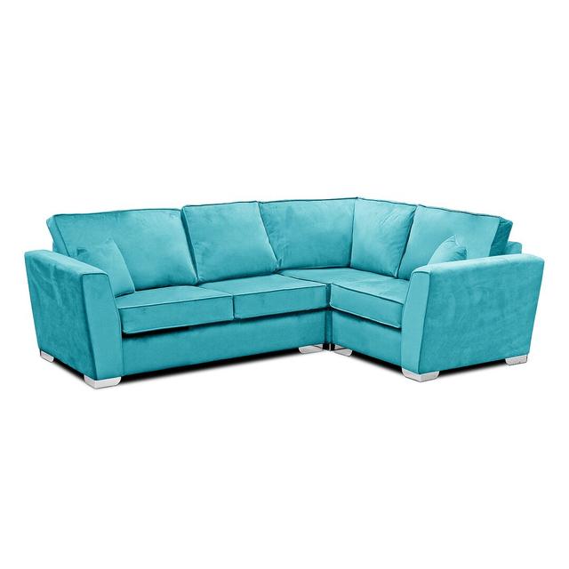 Quade Reversible Modular Corner Sofa Fairmont Park Upholstery Colour: Turquoise, Orientation: Right Hand Facing on Productcaster.