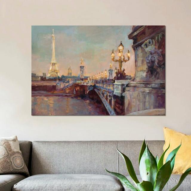 Parisian Evening Crop by Marilyn Hageman - Print on Canvas ClassicLiving Size: 101.6cm H x 66.04cm W x 1.91cm D, Frame Option: No Frame on Productcaster.