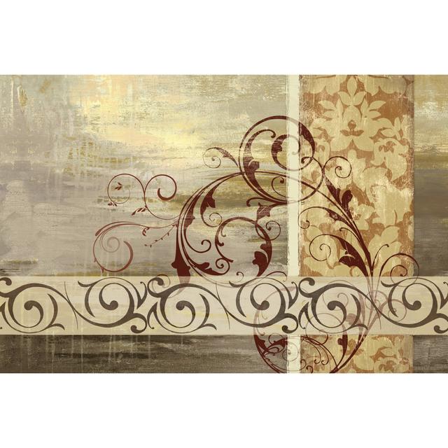 Brown Swirly - Wrapped Canvas Painting Marlow Home Co. Size: 20cm H x 30cm W x 3.8cm D on Productcaster.