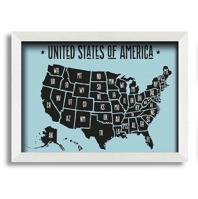 Scadden States of America 2 - Single Picture Frame Art Prints ClassicLiving Size: 42cm H x 59.7cm W x 10cm D on Productcaster.