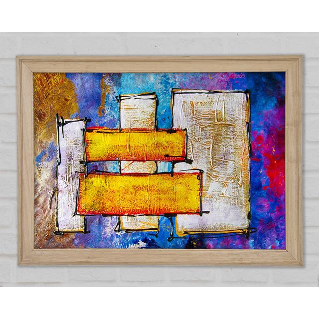 Blocks Of Gold - Single Picture Frame Art Prints Bright Star Size: 21cm H x 29.7cm W x 1.5cm D on Productcaster.