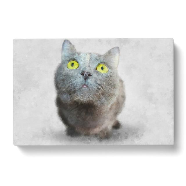 British Shorthair Cat Vol.4 - Wrapped Canvas Graphic Art East Urban Home Size: 50cm H x 76cm W x 3cm D on Productcaster.