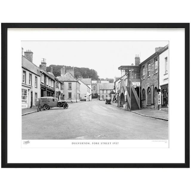 'Dulverton, Fore Street 1937' - Picture Frame Photograph Print on Paper The Francis Frith Collection Size: 40cm H x 50cm W x 2.3cm D on Productcaster.