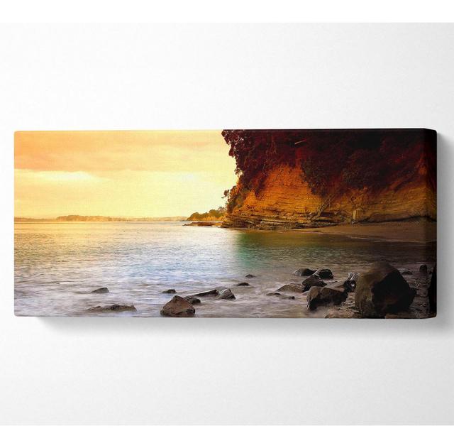 Beach Stairs To Heaven - Wrapped Canvas Art Prints Highland Dunes Size: 81.3cm H x 183cm W on Productcaster.