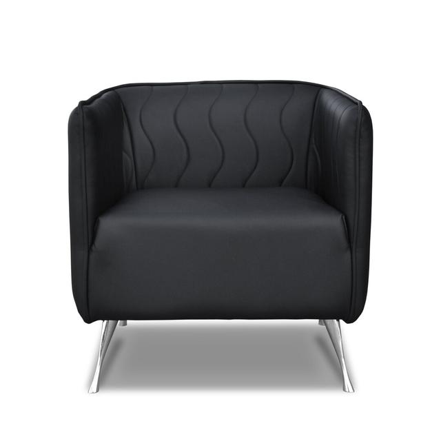 Molena Tub Chair Latitude Run Upholstery Colour: Black on Productcaster.