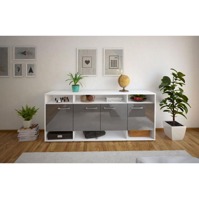 Sideboard Lendol 17 Stories Farbe: Grau/Weiß on Productcaster.