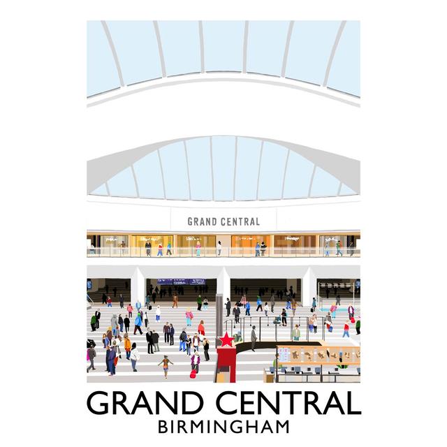 Grand Central Birmingham by Richard O'Neil - Print East Urban Home Format: No Frame, Size: 50 cm H x 40 cm W x 1 cm D on Productcaster.