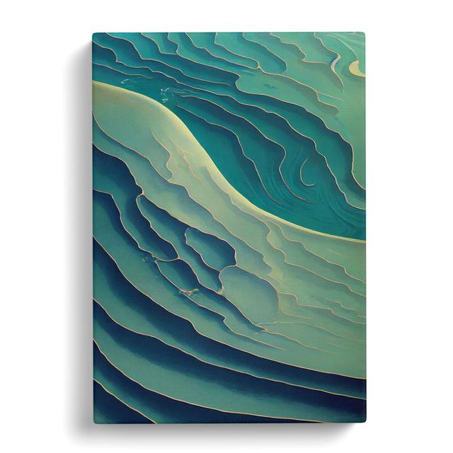 Seascape Painting Abstract Vol.5 House of Hampton Size: 50cm H x 35cm W x 3cm D on Productcaster.