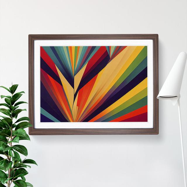 Prism Abstract Vol.2 - Picture Frame Graphic Art George Oliver Frame Colour: Walnut Framed, Size: 34cm H x 46cm W x 2cm D on Productcaster.