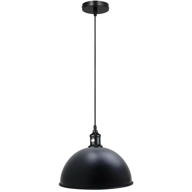 Summerland 1 - Light Dome Pendant Breakwater Bay Finish: Black on Productcaster.