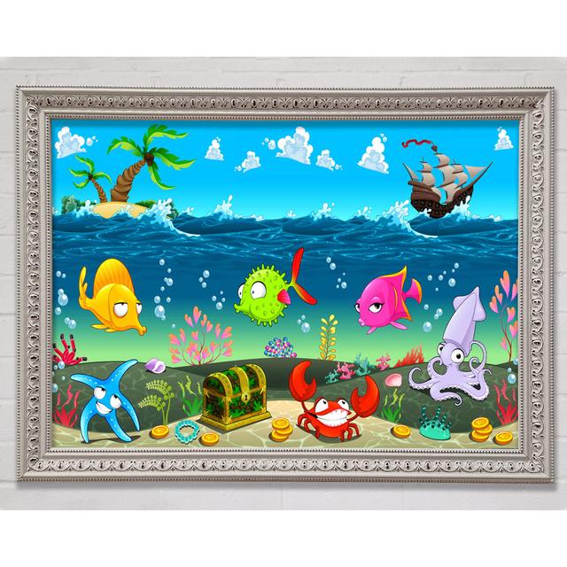 Under The Sea 1 - Single Picture Frame Art Prints Bright Star Size: 29.7cm H x 42cm W x 3cm D on Productcaster.