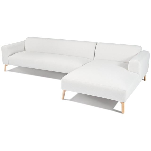 Ecksofa Ledford Norden Home Ausrichtung: Rechts ausgerichtet, Polsterfarbe: Creme, Brandsicher: Nein on Productcaster.