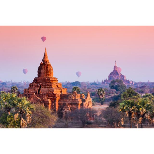 Bagan, Myanmar by Impakpro - Wrapped Canvas Photograph Latitude Run Size: 30cm H x 46cm W on Productcaster.