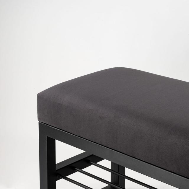 Figuroa Upholstered Storage Bench Ebern Designs Size: H45 x W90 x D30cm on Productcaster.