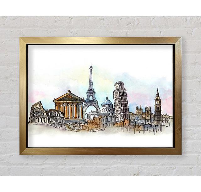 Famous Citys Of The Europe 4 - Print Bright Star Size: 42cm H x 59.7cm W on Productcaster.