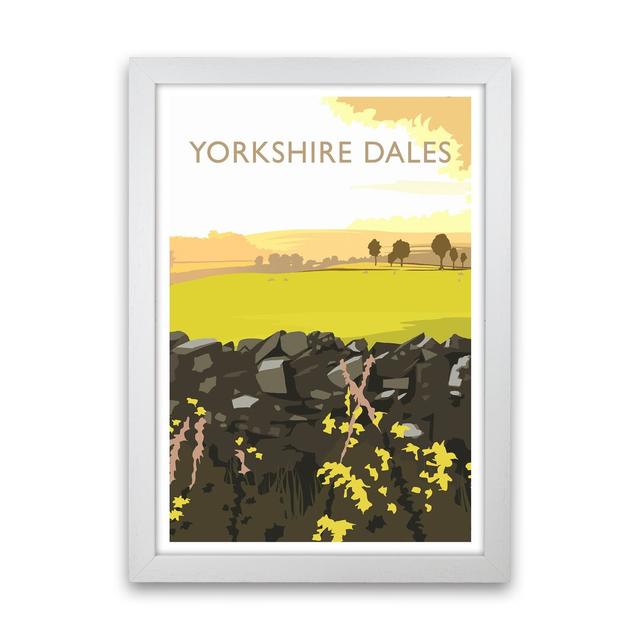 Yorkshire Dales Portrait by Richard O'Neill - Graphic Art Print Corrigan Studio Format: White Framed, Size: 46cm H x 34cm W x 3cm D on Productcaster.