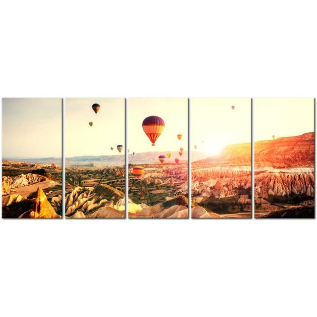 'Balloon Rides I' Photograph Multi-Piece Image on Wrapped Canvas East Urban Home Size: 80 cm H x 200 cm W on Productcaster.