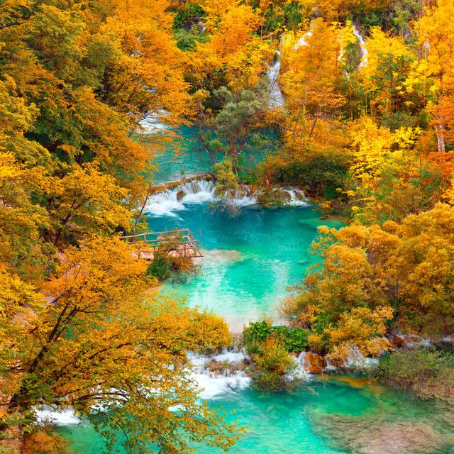 Waterfalls and Lakesl by A_Taiga - Wrapped Canvas Photograph Alpen Home Size: 30cm H x 46cm W on Productcaster.