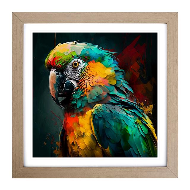 Parrot Expressionism No.1 - Print Bay Isle Home Format: Oak on Productcaster.