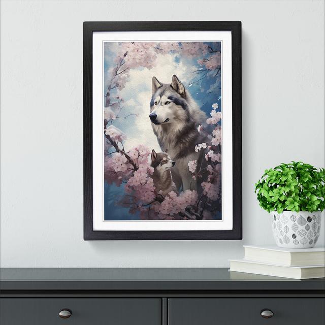 Husky Romanticism Big Box Art Frame Colour: Black Framed, Size: 34cm H x 25cm W x 2cm D on Productcaster.