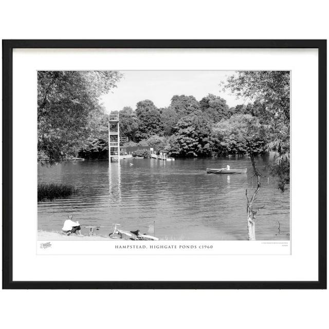 'Hampstead, Highgate Ponds C1960' by Francis Frith - Picture Frame Photograph Print on Paper The Francis Frith Collection Size: 45cm H x 60cm W x 2.3c on Productcaster.