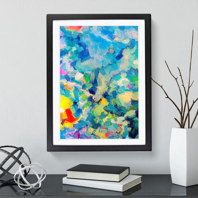 XV1022-2515X Joy In Life Abstract - Single Picture Frame Print Metro Lane Size: 46cm H x 34cm W, Frame Colour: Black on Productcaster.