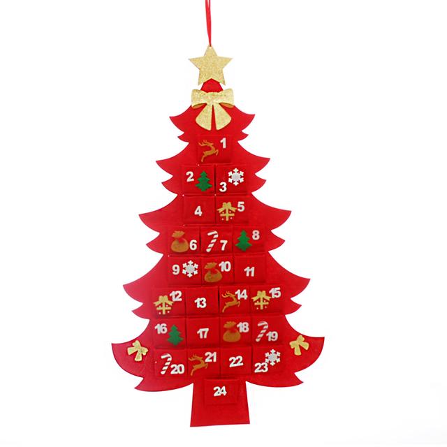 Fabric Tree Shape Advent Calendar The Seasonal Aisle on Productcaster.