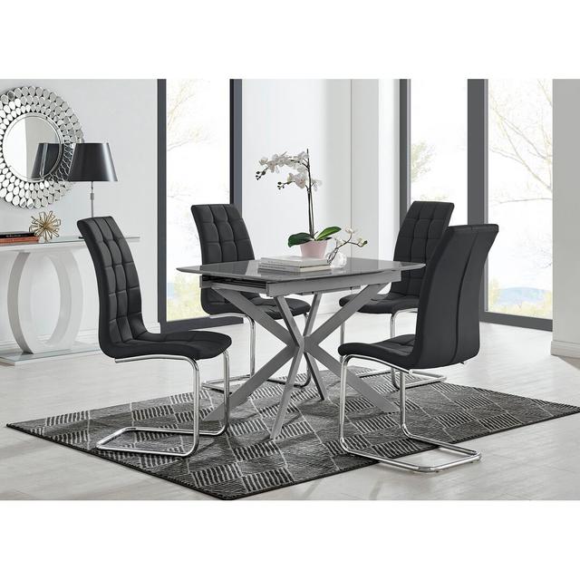 Drop Leaf Dining Set Canora Grey Colour (Chair): Grey on Productcaster.