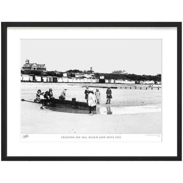 'Frinton on Sea, Beach and Huts 1921' by Francis Frith - Picture Frame Photograph Print on Paper The Francis Frith Collection Size: 28cm H x 36cm W x on Productcaster.