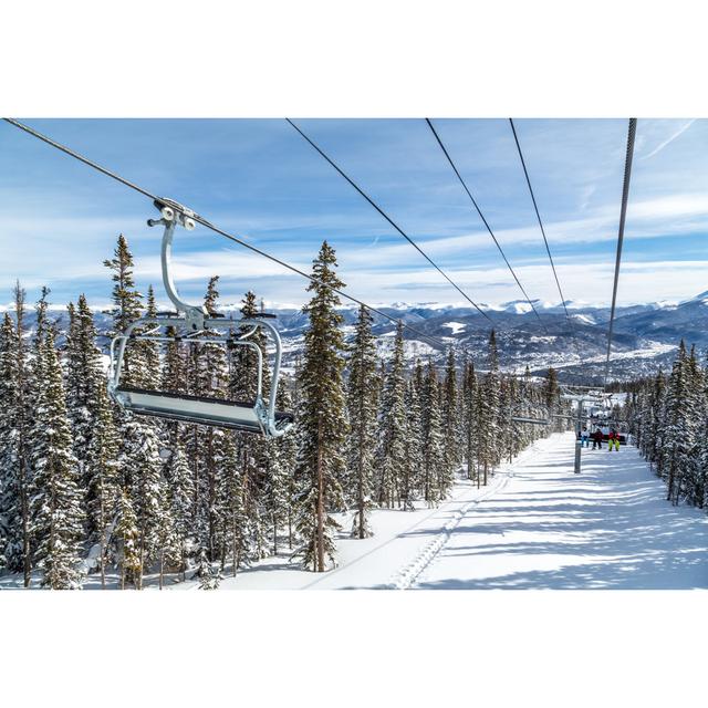 Ski Chair Lift At Breckenridge by Onfokus - No Frame Art Prints on Canvas Alpen Home Size: 20cm H x 30cm W on Productcaster.