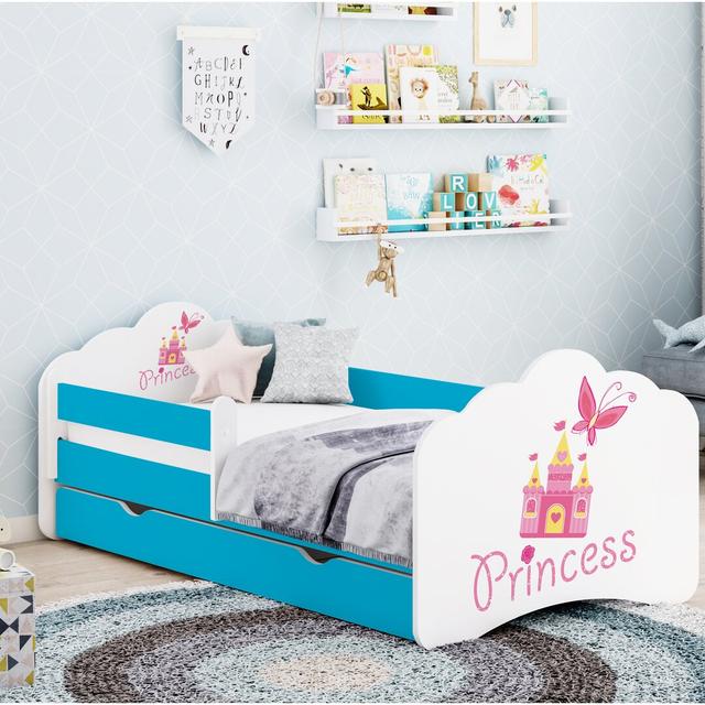 Roselyn Cot Bed / Toddler (70 x 140cm) Bed Frame with Drawers Harriet Bee Colour (Bed Frame): Blue on Productcaster.