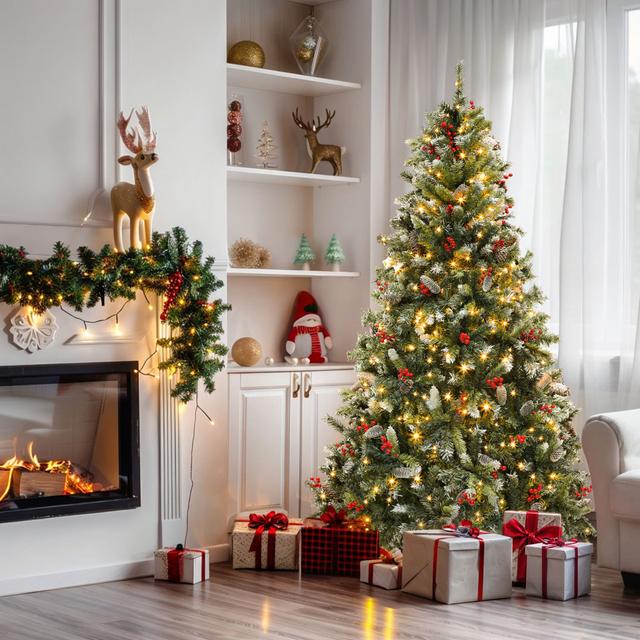 The Seasonal Aisle 182Cm Pre-Lit &Decorated Artificial Christmas Tree The Seasonal Aisle on Productcaster.