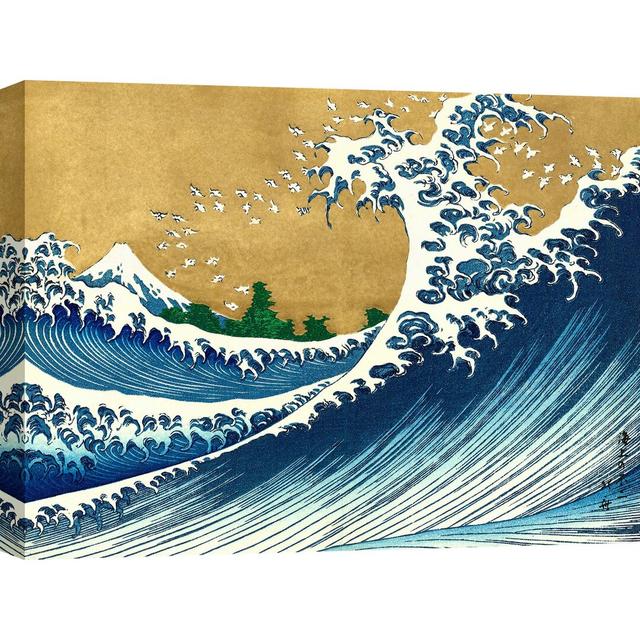 Leinwandbild The Big Wave von Katsushika Hokusai Bloomsbury Market Größe: 60 cm x 80 cm on Productcaster.