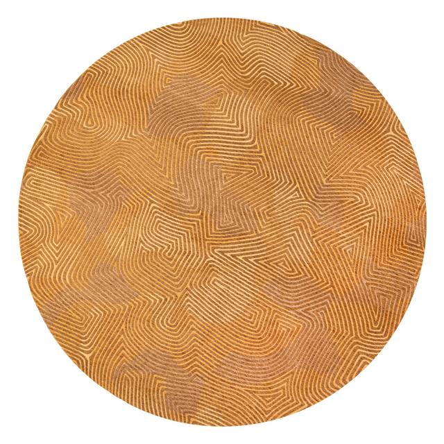 Machine Woven Gold Rug Louis de Poortere Rug Size: Round 240cm on Productcaster.