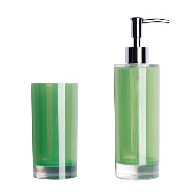 Spa Bathroom Accessory Set Excelsa Colour: Green on Productcaster.