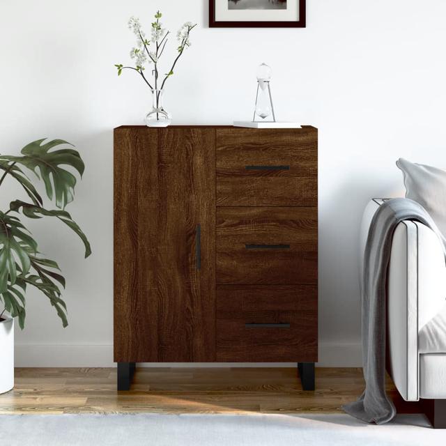 Vidaxl Sideboard 69.5X34x90 Cm Engineered Wood30 17 Stories Farbe: Braun/Eiche on Productcaster.