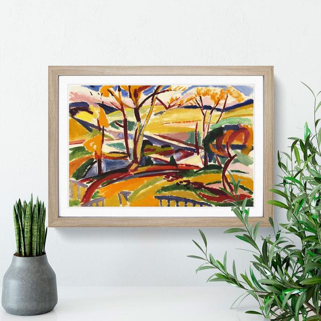 Valley Falls by Henry Lyman Sayen - Picture Frame Painting East Urban Home Frame Option: Oak Framed, Size: 48cm H x 65cm W x 2cm D on Productcaster.