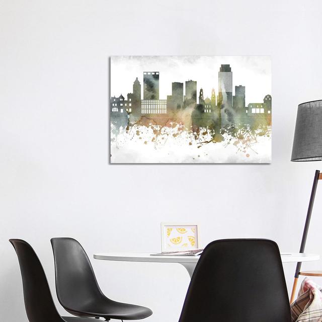 Omaha Skyline - Wrapped Canvas Photograph Brayden Studio Size: 66.04cm H x 101.6cm Wx 3.81cm D on Productcaster.