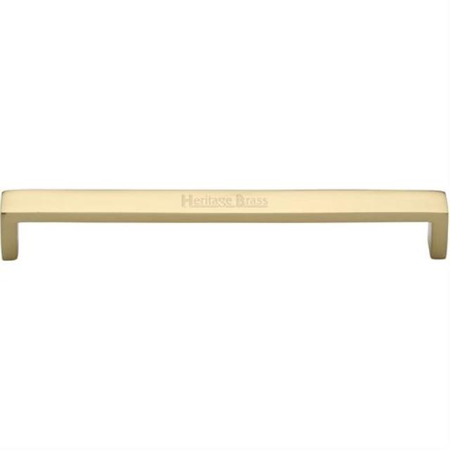 Heritage Cabinet Pull Wide Metro Design Heritage Brass Size: 20.3cm H x 1.9cm W x 21.1cm D, Finish: Polished Brass on Productcaster.