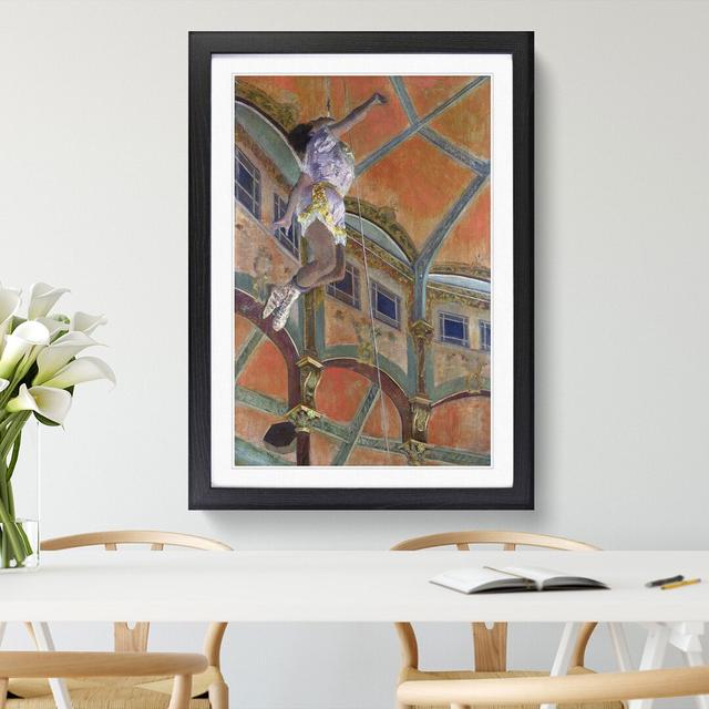 Circus Performer Miss La La by Edgar Degas - Picture Frame Painting East Urban Home Frame Option: Black Framed, Size: 36cm H x 27cm W x 2cm D on Productcaster.