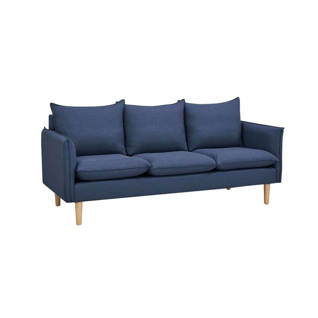 Zweiersofa Adepeju Brayden Studio Polsterfarbe: Blau, Größe: 84 cm H x 188 cm B x 82 cm T on Productcaster.