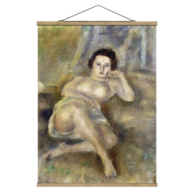 Grafikdruck Reclining Young Woman von Jules Pascin Rosalind Wheeler Größe: 133,5 cm H x 100 cm B x 0,3 cm T on Productcaster.