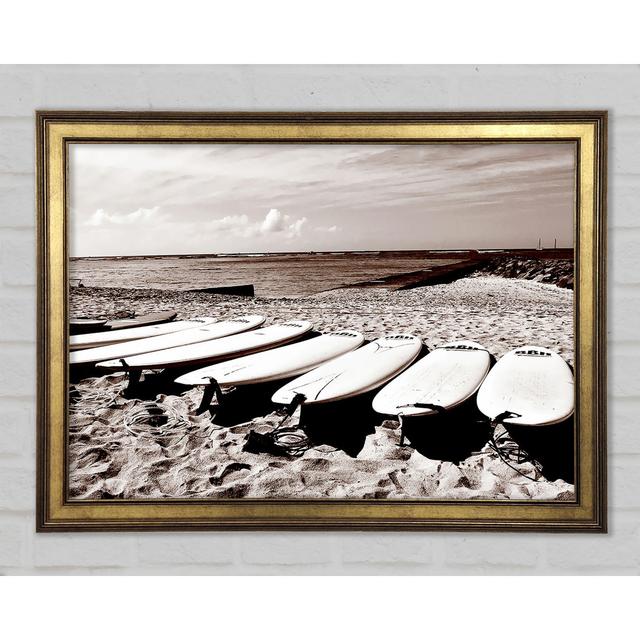 Surfers Pick - Single Picture Frame Art Prints Longshore Tides Size: 84.1cm H x 118.9cm W on Productcaster.