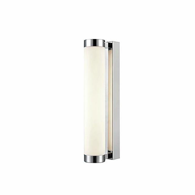 Gundolf 1-Light LED Flush Mount Ebern Designs Fixture Finish: Chrome, Size: 34.5cm H x 6.5cm W x 11.5cm D on Productcaster.