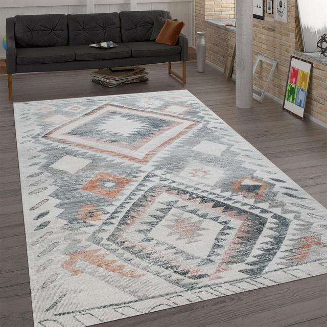 Queensbury Flatweave Grey Rug World Menagerie Rug Size: Rectangle 240 x 340cm on Productcaster.