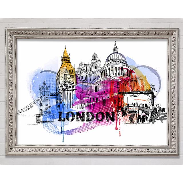 London Iconic Places - Single Picture Frame Art Prints Bright Star Size: 29.7cm H x 42cm W x 3cm D on Productcaster.