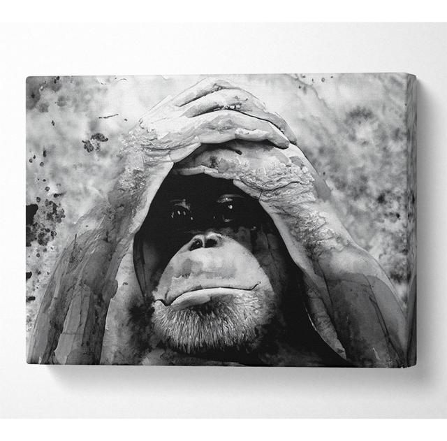 Orangutan Mishap - Wrapped Canvas Art Prints 17 Stories Size: 66cm H x 106.6cm W x 10cm D on Productcaster.