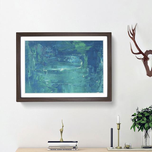 Abstract Art Painting Vol.60 by S.Johnson - Picture Frame Painting Print East Urban Home Frame Option: Walnut Framed, Size: 36cm H x 48cm W x 2cm D on Productcaster.