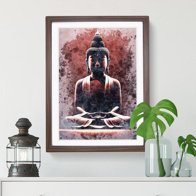 XV1022-5040X Virtuous Buddha - Print Latitude Vive Size: 36cm H x 27cm W, Format: Walnut Framed, Matte Colour: White on Productcaster.