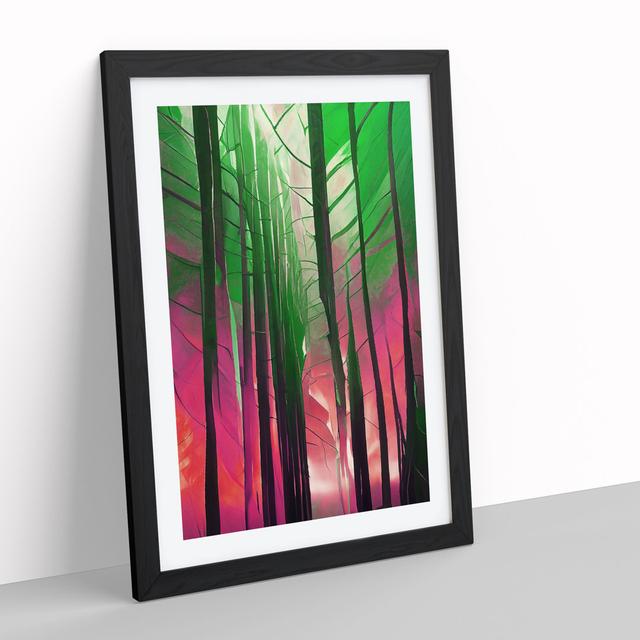 Forest Abstract No.4 - Picture Frame Graphic Art Alpen Home Size: 34cm H x 25cm W x 2cm D, Frame Colour: Black on Productcaster.